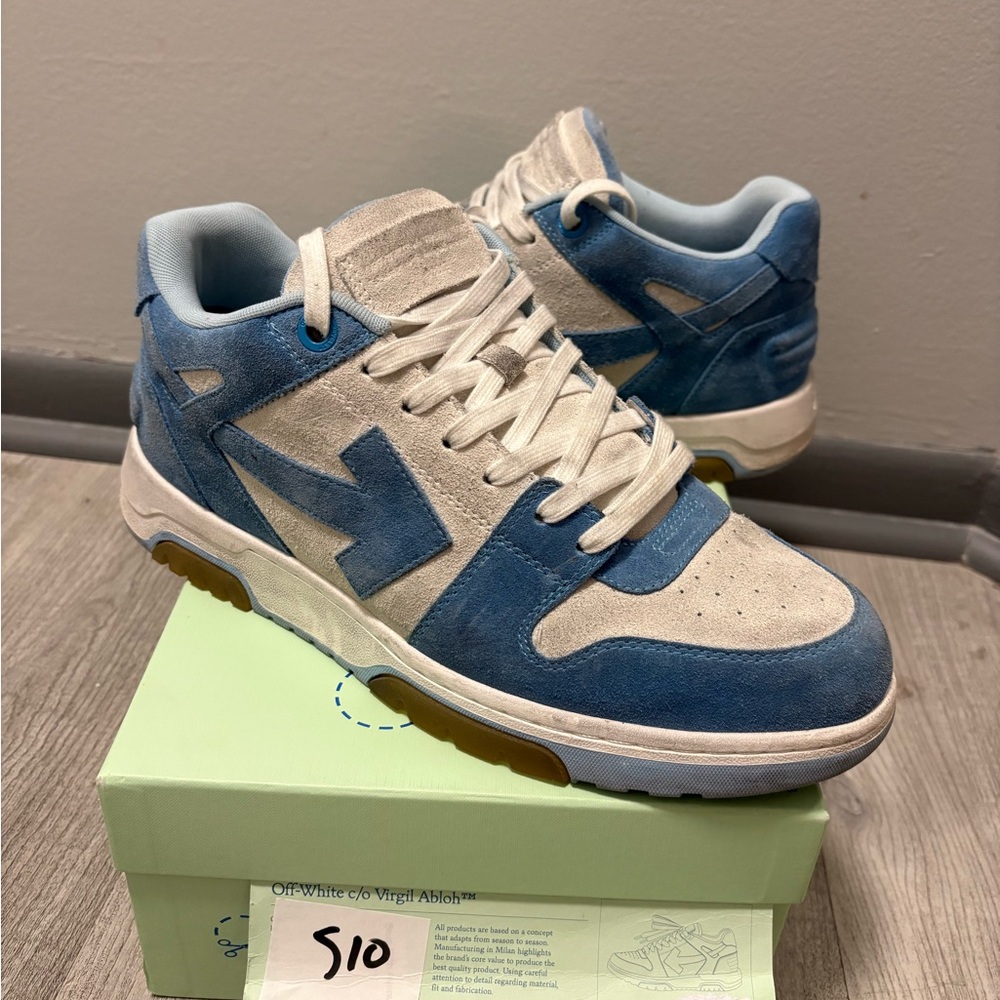 Off-White Men's Sneakers in Blue and White